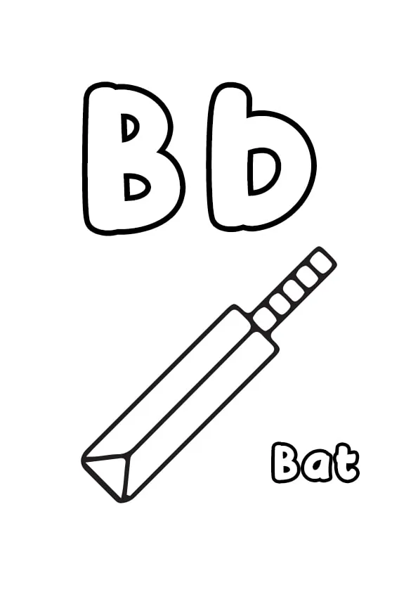 Letter B Colouring Pages